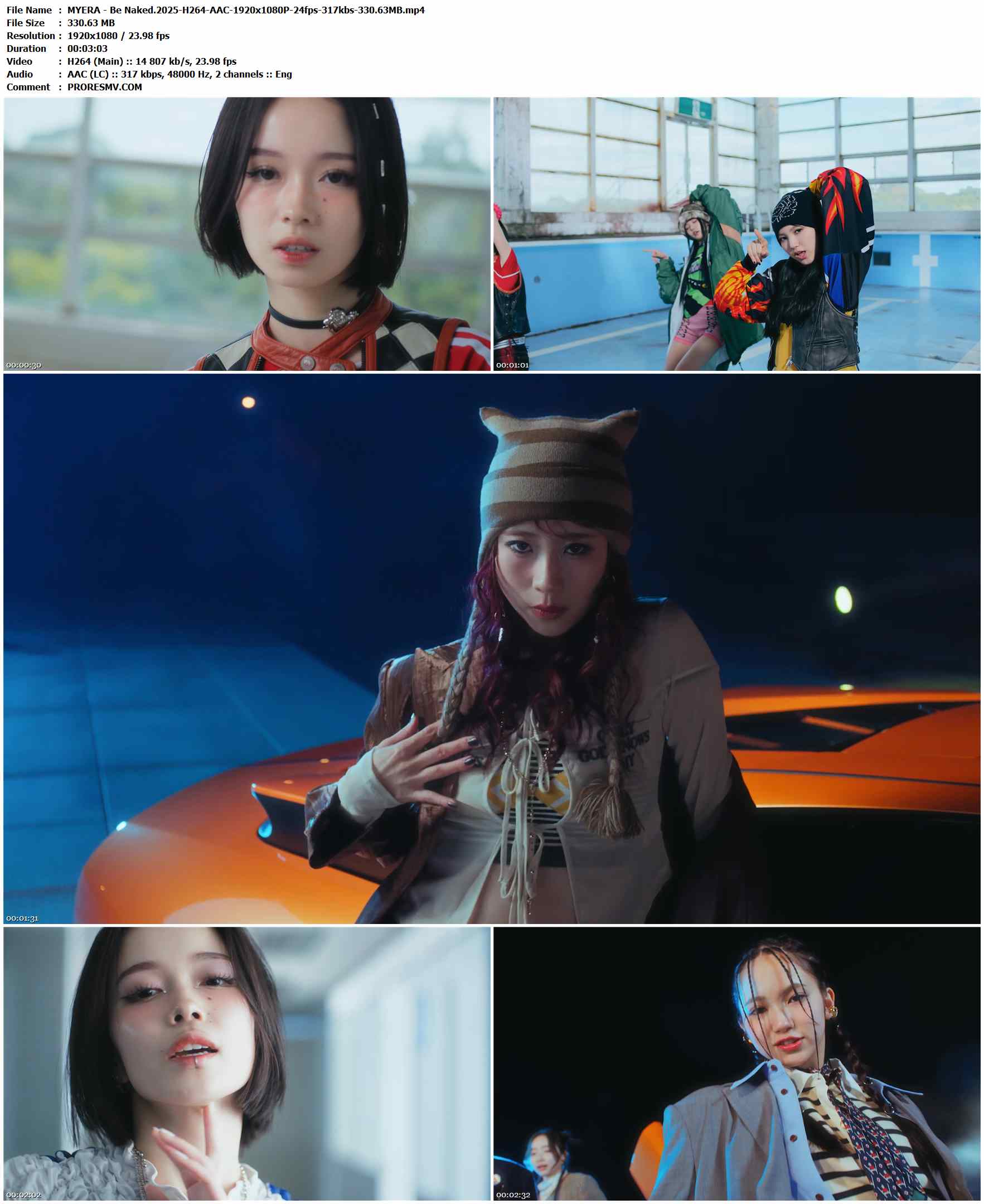 MYERA - Be Naked.2025-H264-AAC-1920x1080P-24fps-317kbs-330.63MB官方MV_高清MV